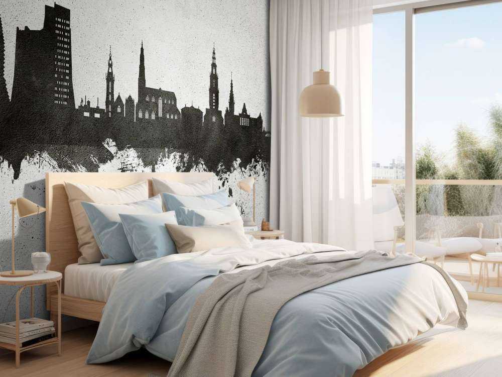 Aquarell-Skyline, Groningen