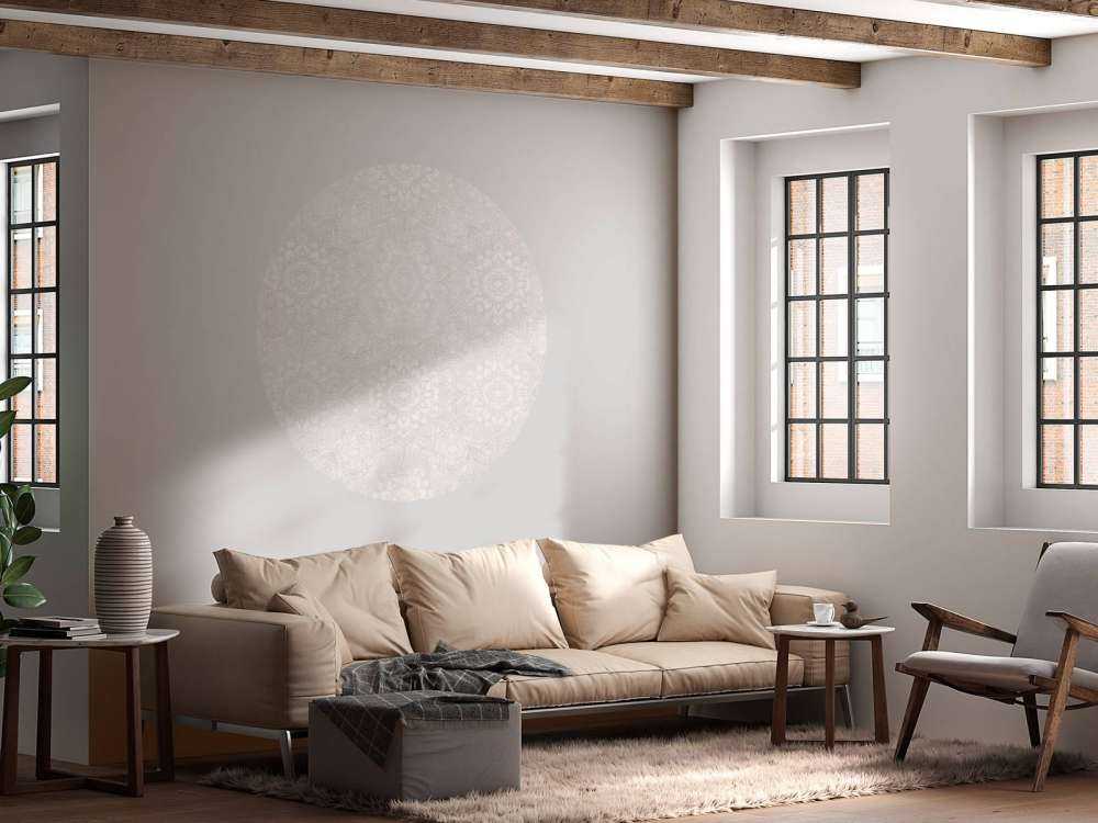 Boho Golden Mandala - neutral grau