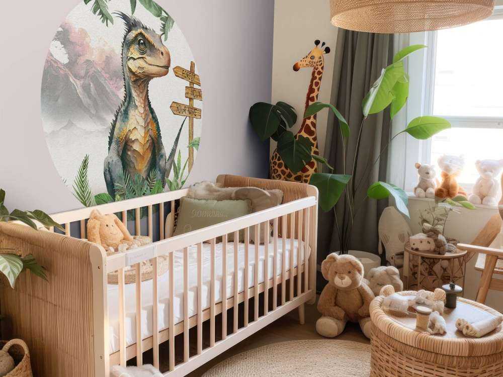 Baby-Velociraptor im Dschungel