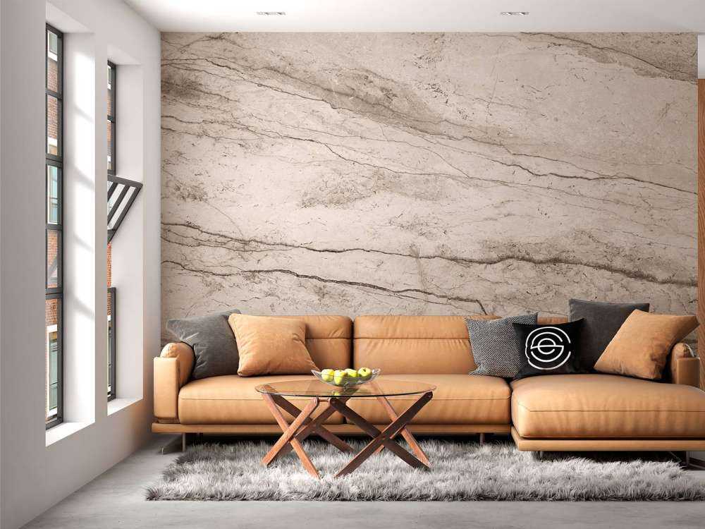 Detaillierter beiger Marmor