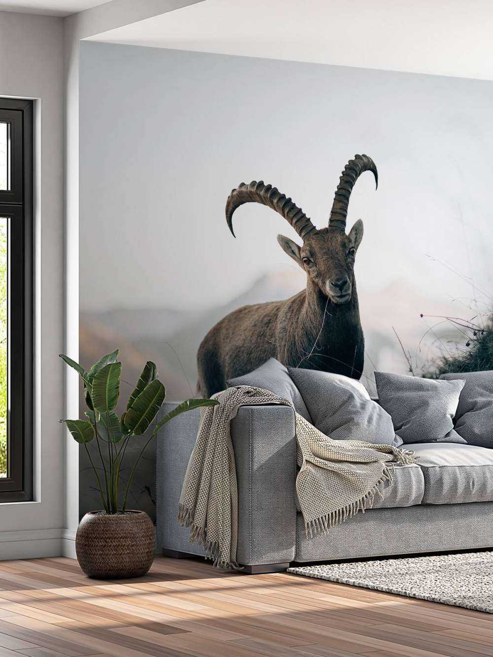 Steinbock in den Bergen