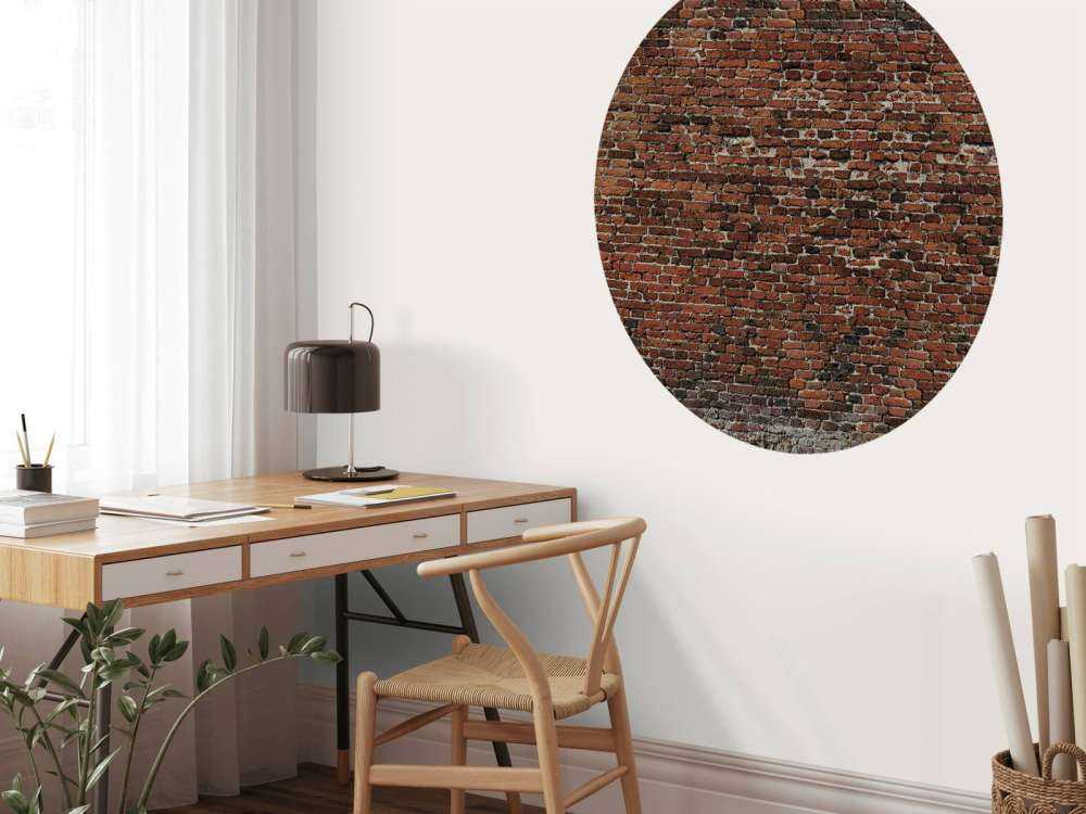 Alte restaurierte Ziegelwand