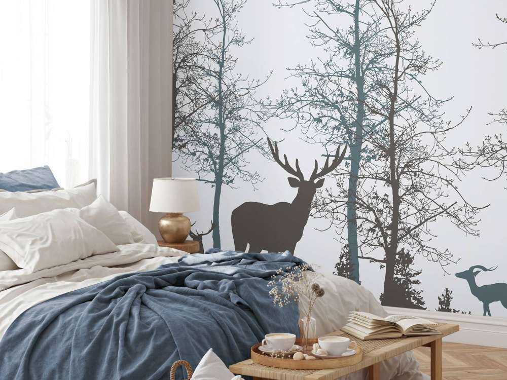 Winter Kontur Wald Stille