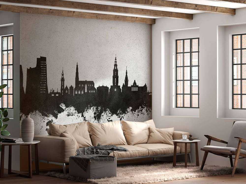 Aquarell-Skyline, Groningen