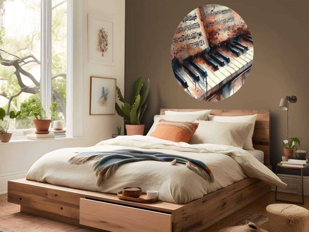 Melodische Harmonie in künstlerischen Strichen eingefangen