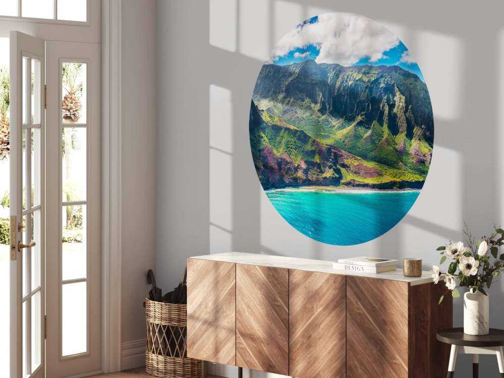 Berge entlang der Küste