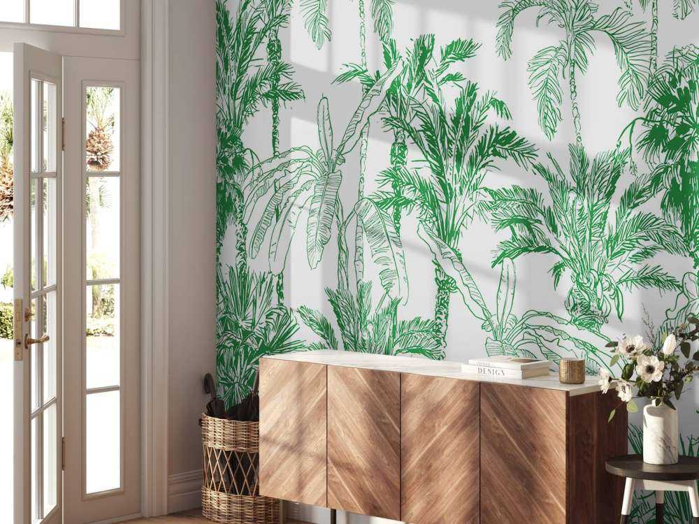 Grüner Dschungel Illustration