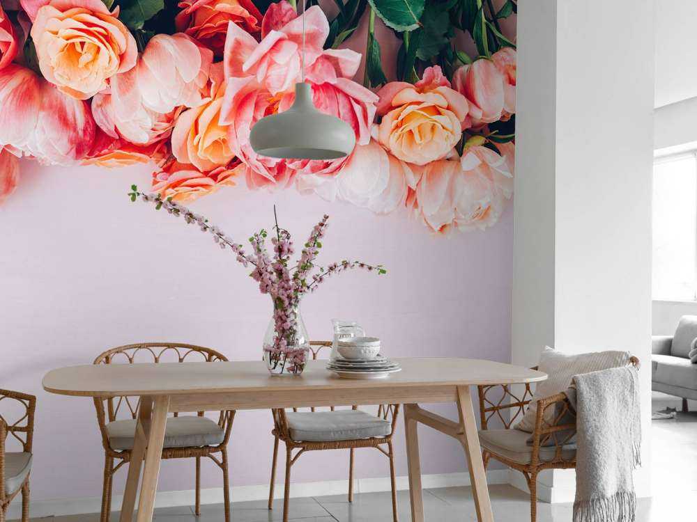 Rosen in verschiedenen Rosatönen