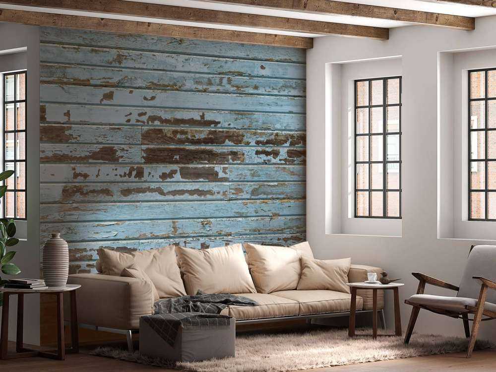 Vintage Holz hellblau