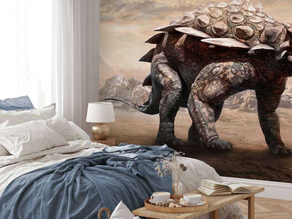 Dinosaurier in einer verlassenen Gegend