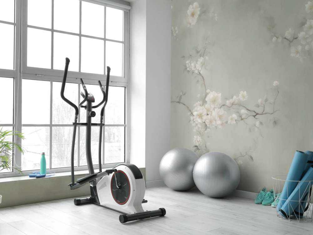 Liebliche Zweige von Blumen Grün