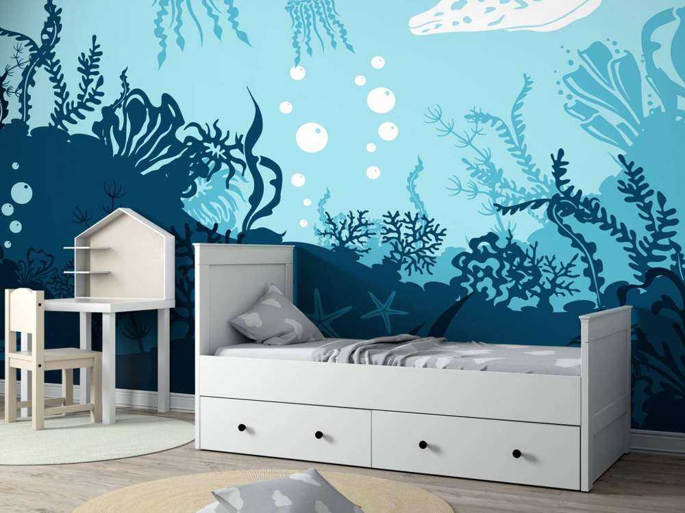 Blaue Unterwasserwelt