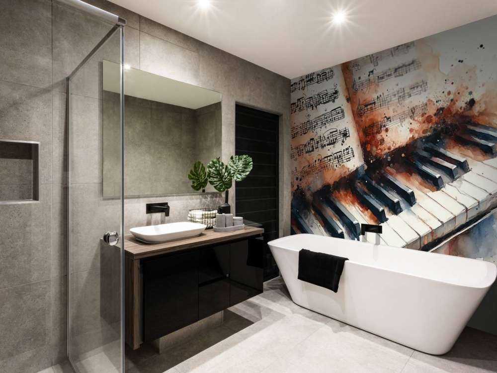 Melodische Harmonie in künstlerischen Strichen eingefangen