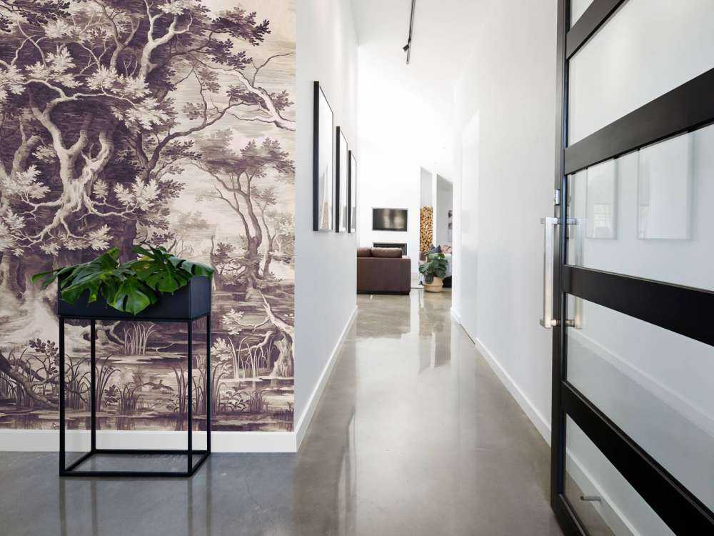 Mystischer Wald in Sepia