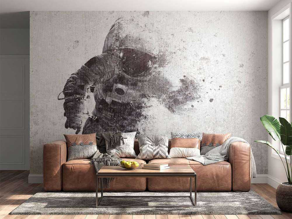 Schwebender Astronaut