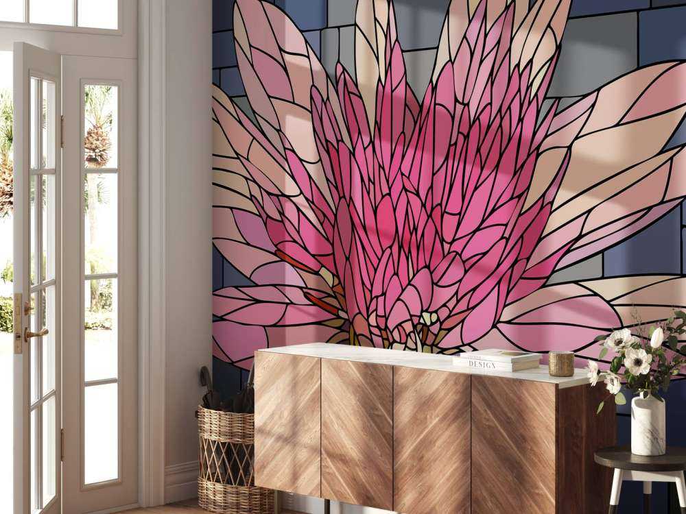 Rosa blühende Blume