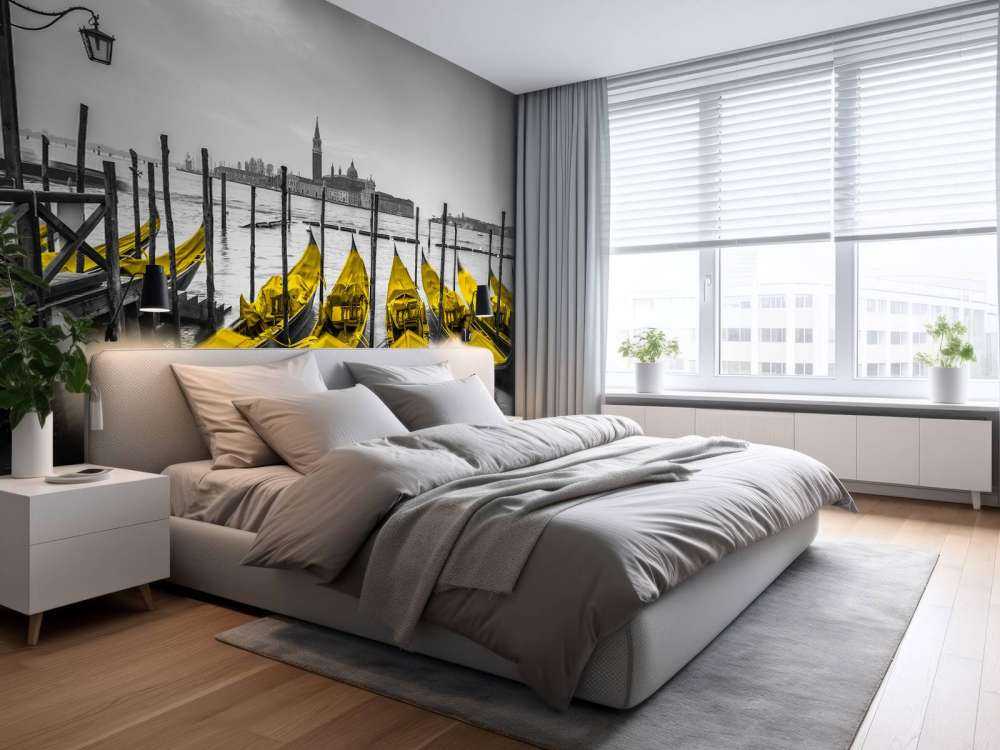 Gondeln entlang des Kanals