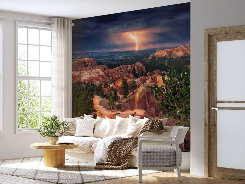 Lightning over Bryce Canyon