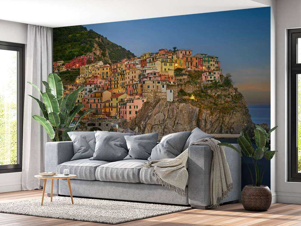 Farbige Häuser in Italien