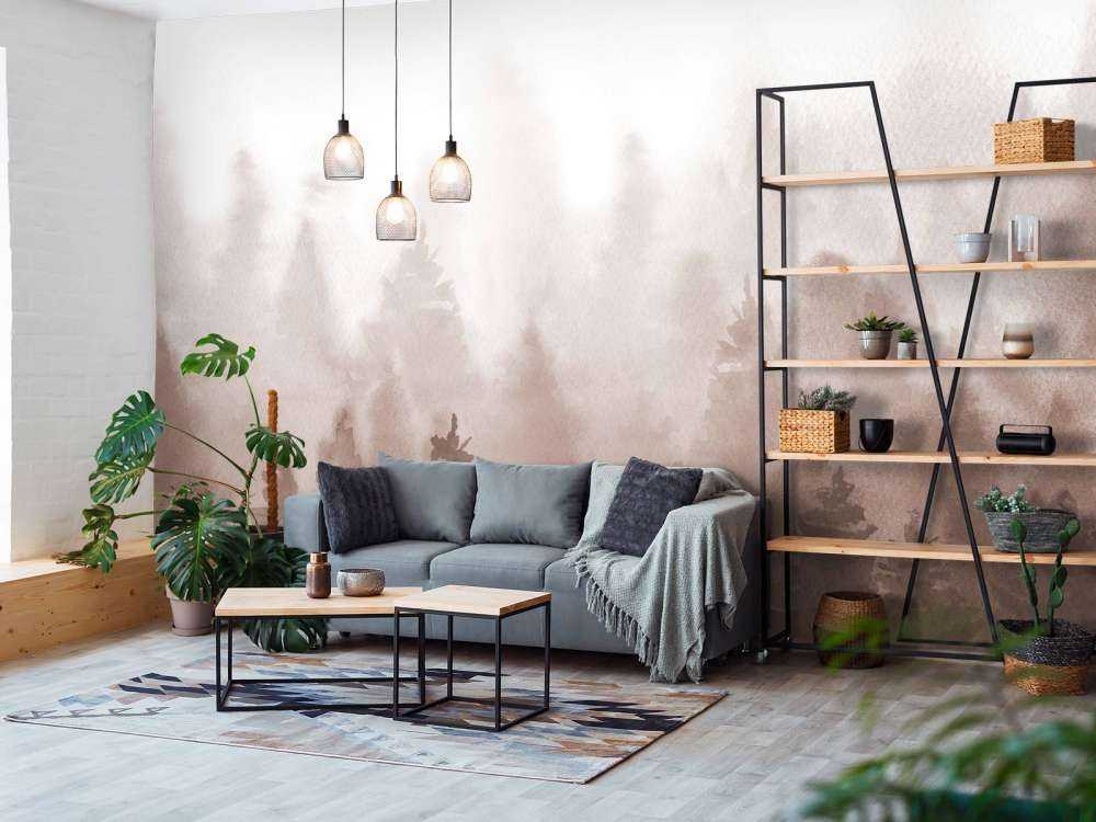 Wald mit Aquarellfarbe gemacht