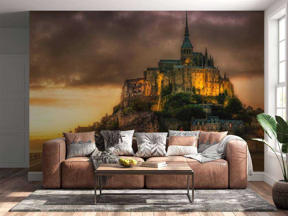 Mont Saint Michel auf Fototapete