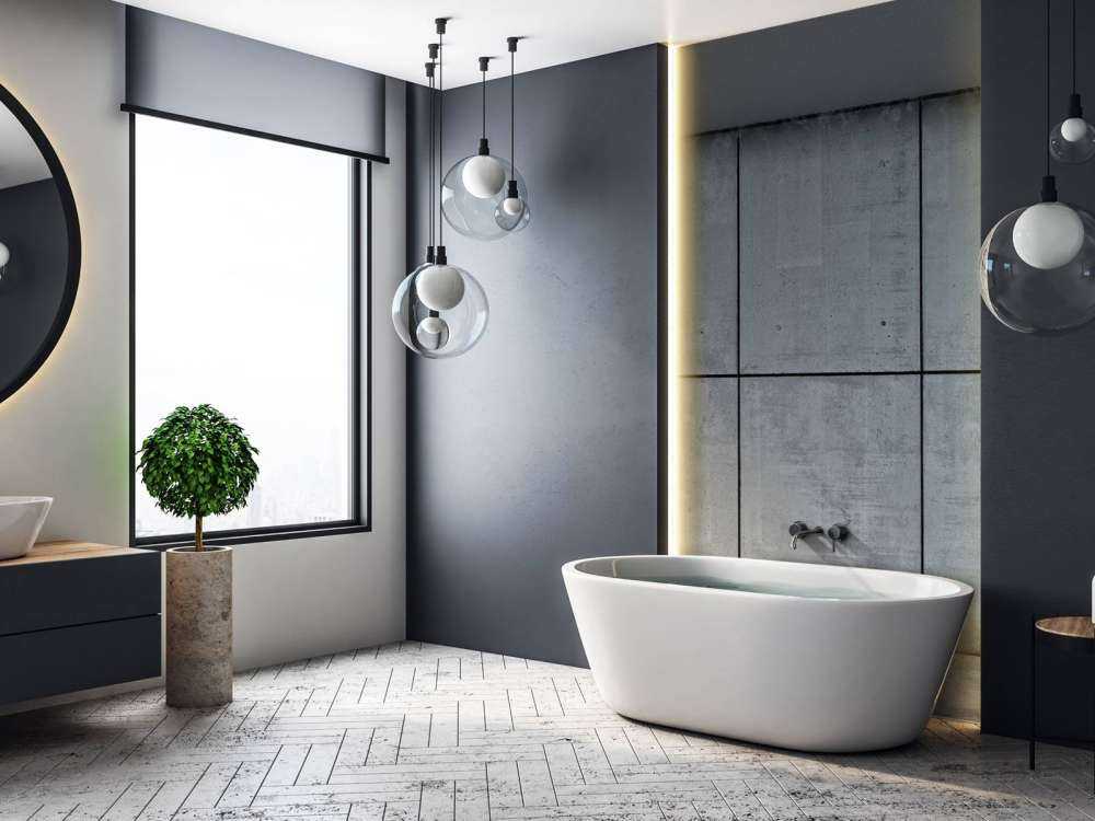 Betonwand mit Boxsack