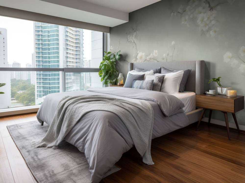 Liebliche Zweige von Blumen Grün