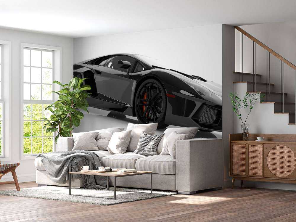 Schwarzes Superauto