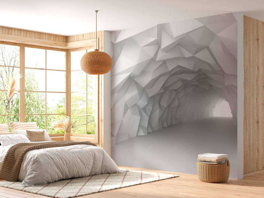 3D Tunnel mit spitzen Punkten