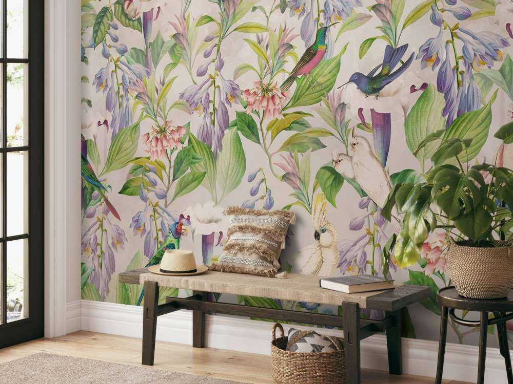 Ethereale Vogelgesänge Blüten - Pastellparadies