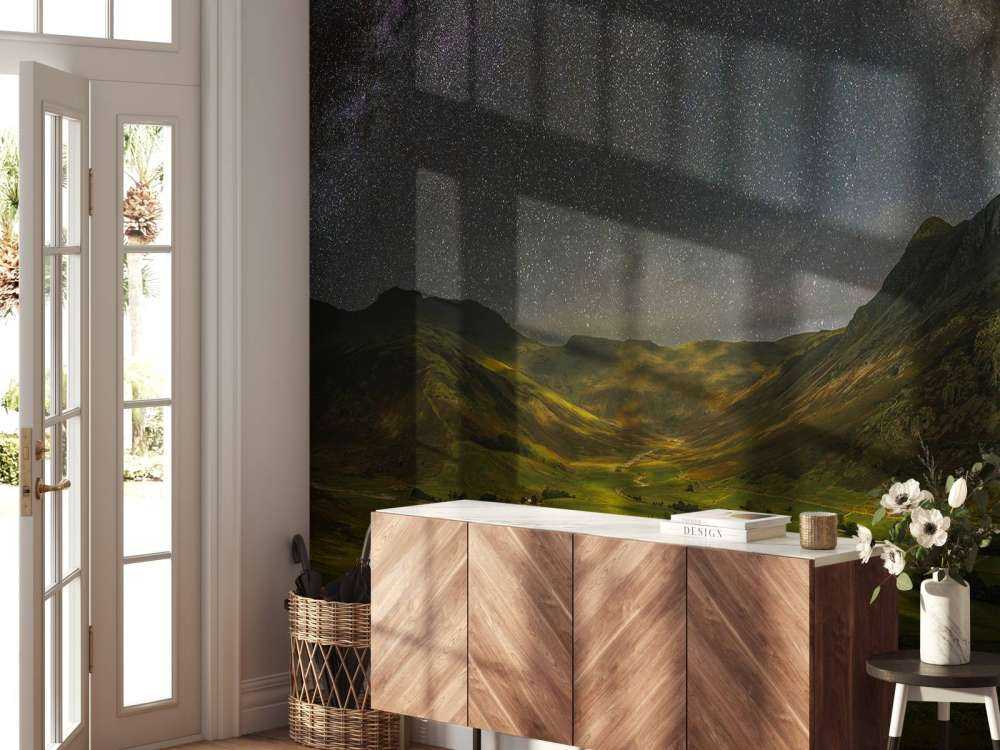 The Milky Way above Mickleden Valley - at Lake District