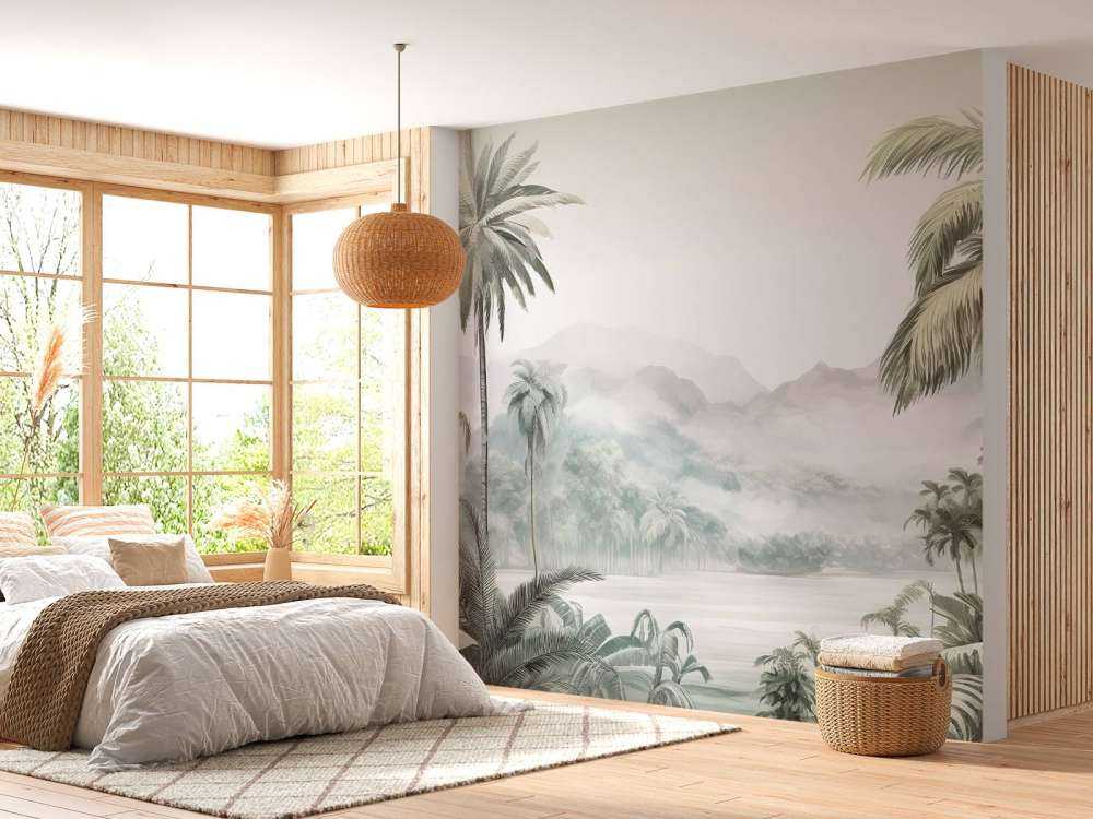 Grünes Bergtropen Panorama