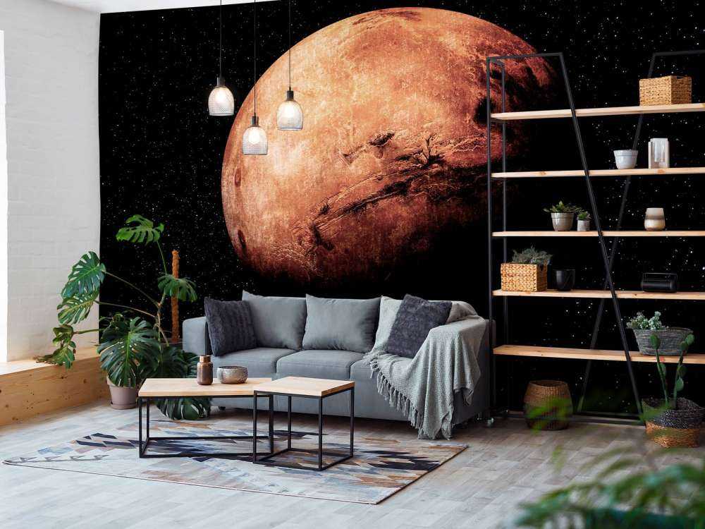 Orangefarbener Planet