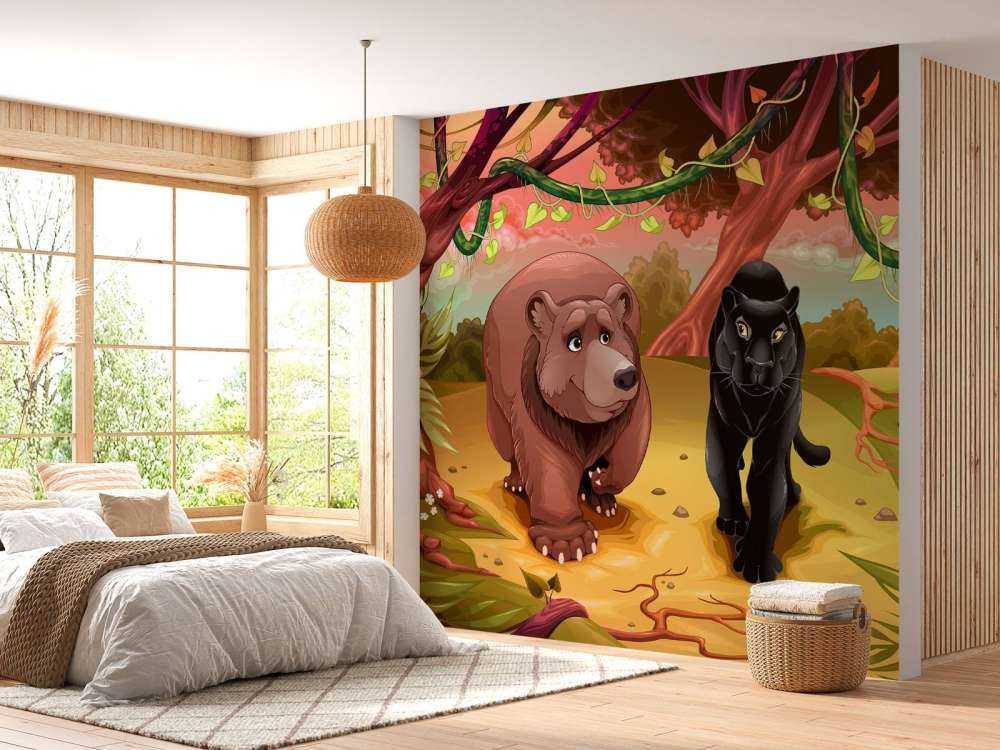 Freundliche Dschungeltiere