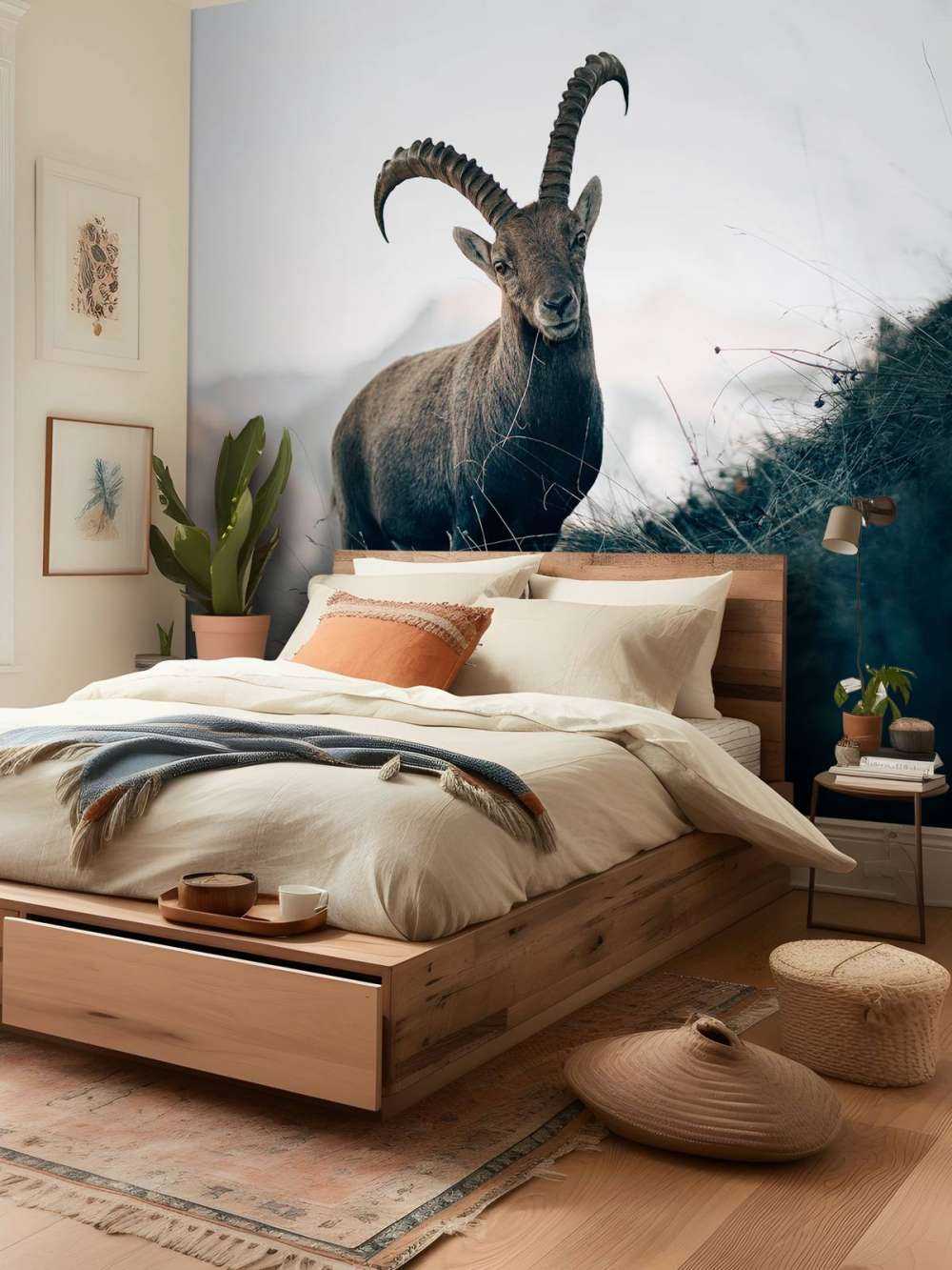 Steinbock in den Bergen