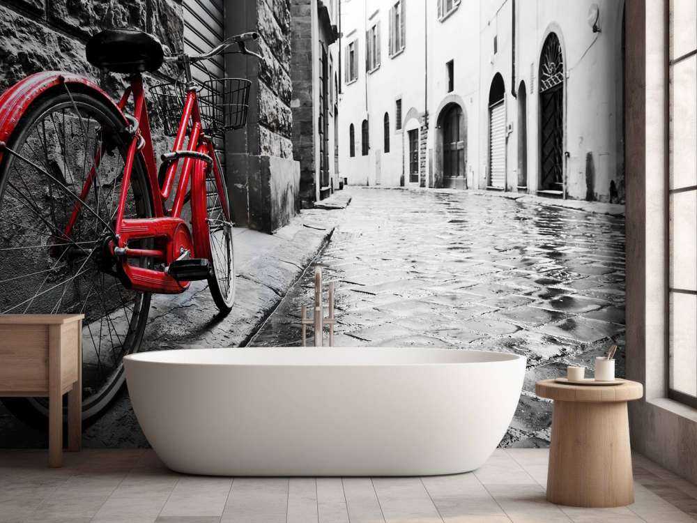 Rotes Fahrrad