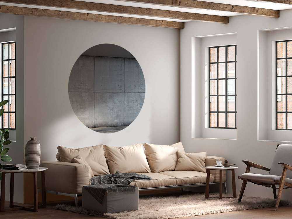 Betonwand mit Boxsack