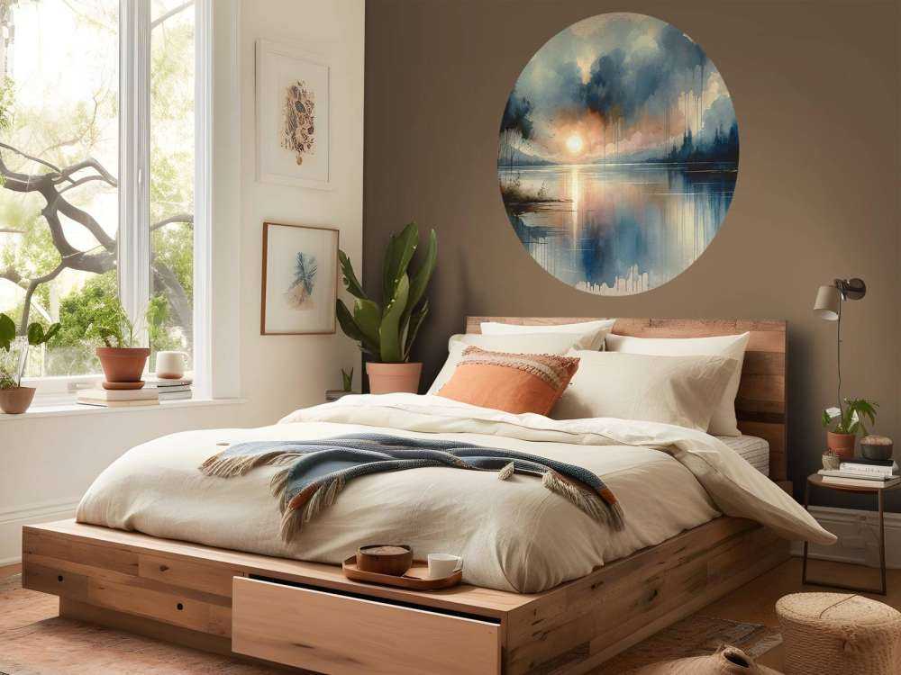 Aquarell Abstrakter See