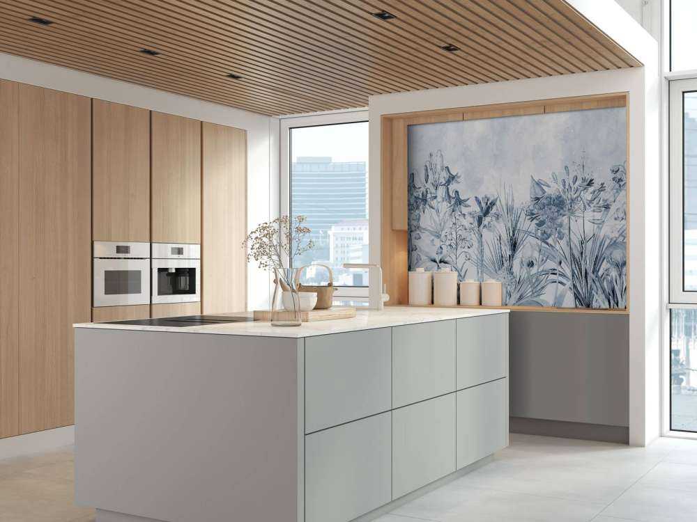 Monochrome florale Eleganz