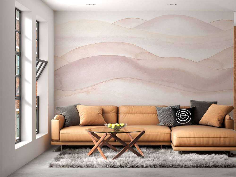 Abstrakter welliger Farbverlauf - nude