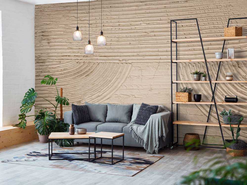Linien und Strukturen in Taupe