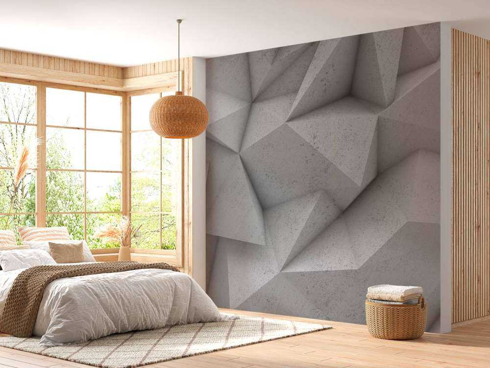 Eckiger 3D-Beton