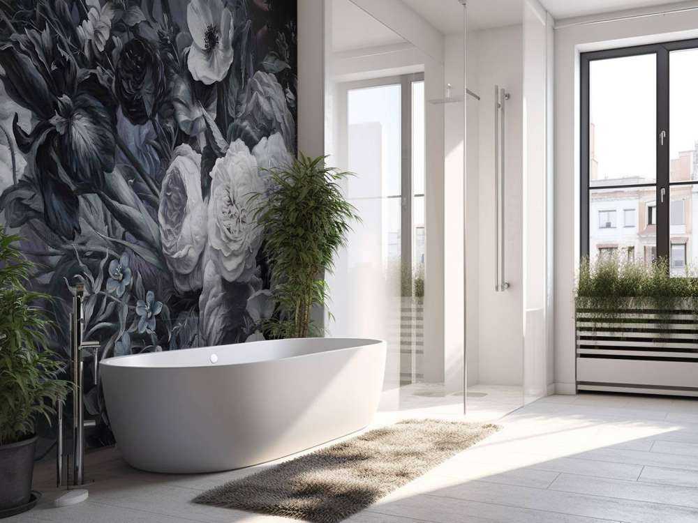 Großer Strauß Grau