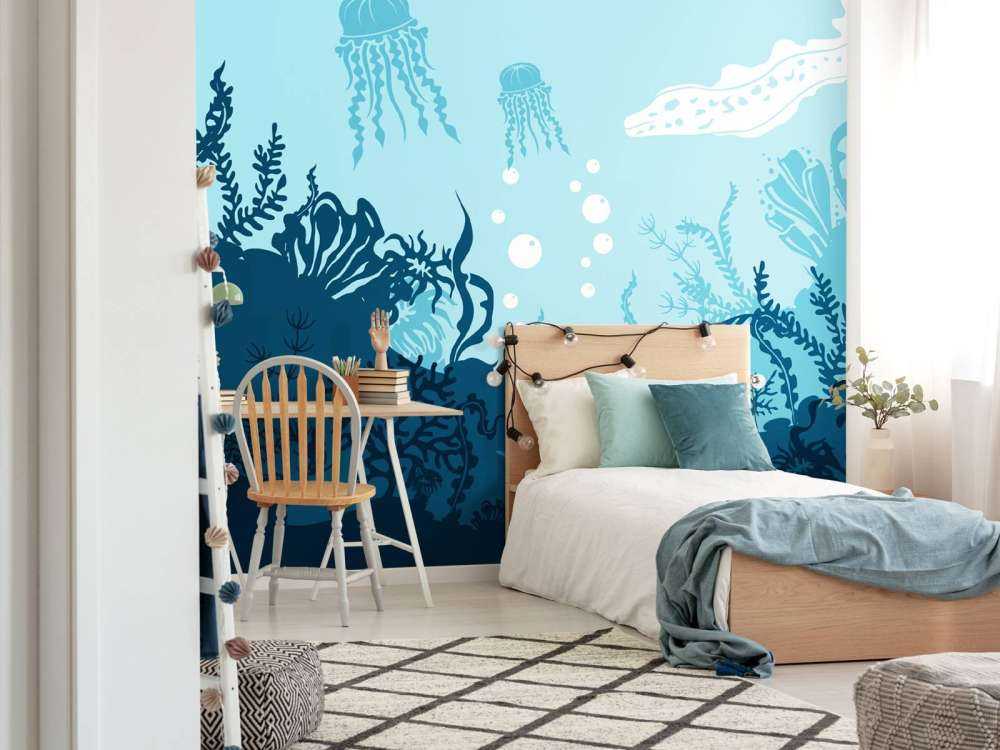 Blaue Unterwasserwelt