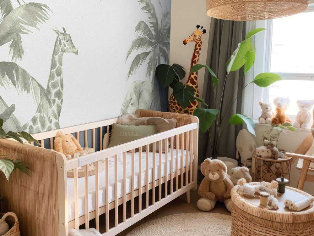 Verschiedene Dschungeltiere in Grün