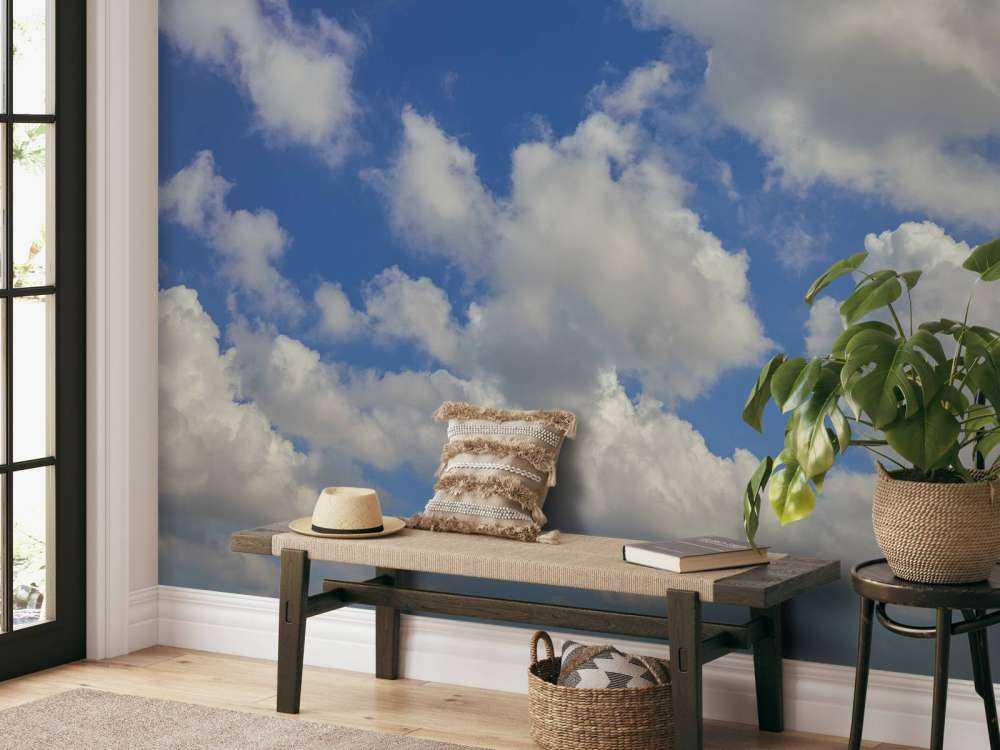 Wolken am blauen Himmel