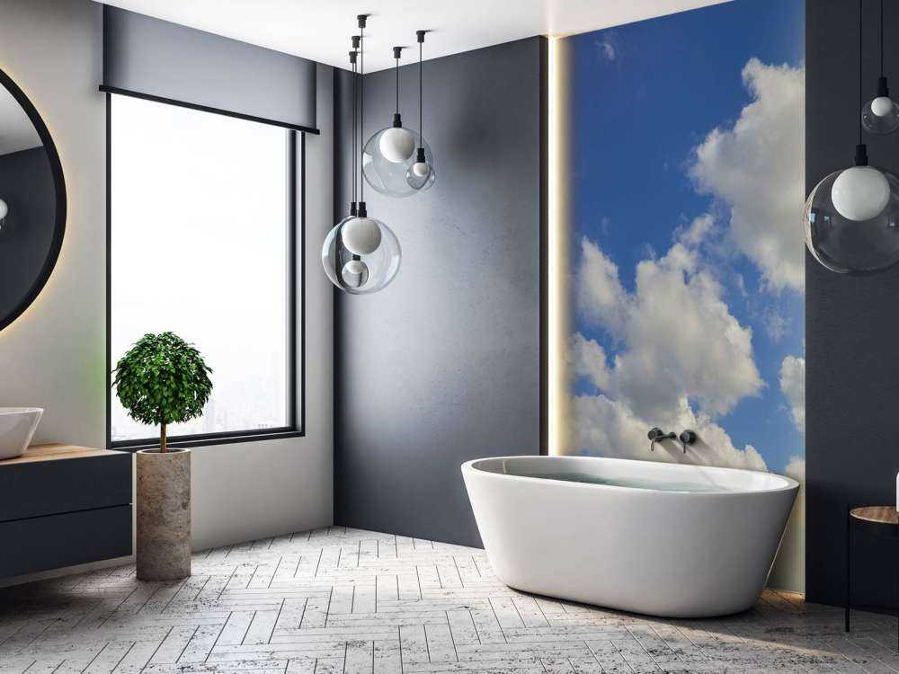 Wolken am blauen Himmel