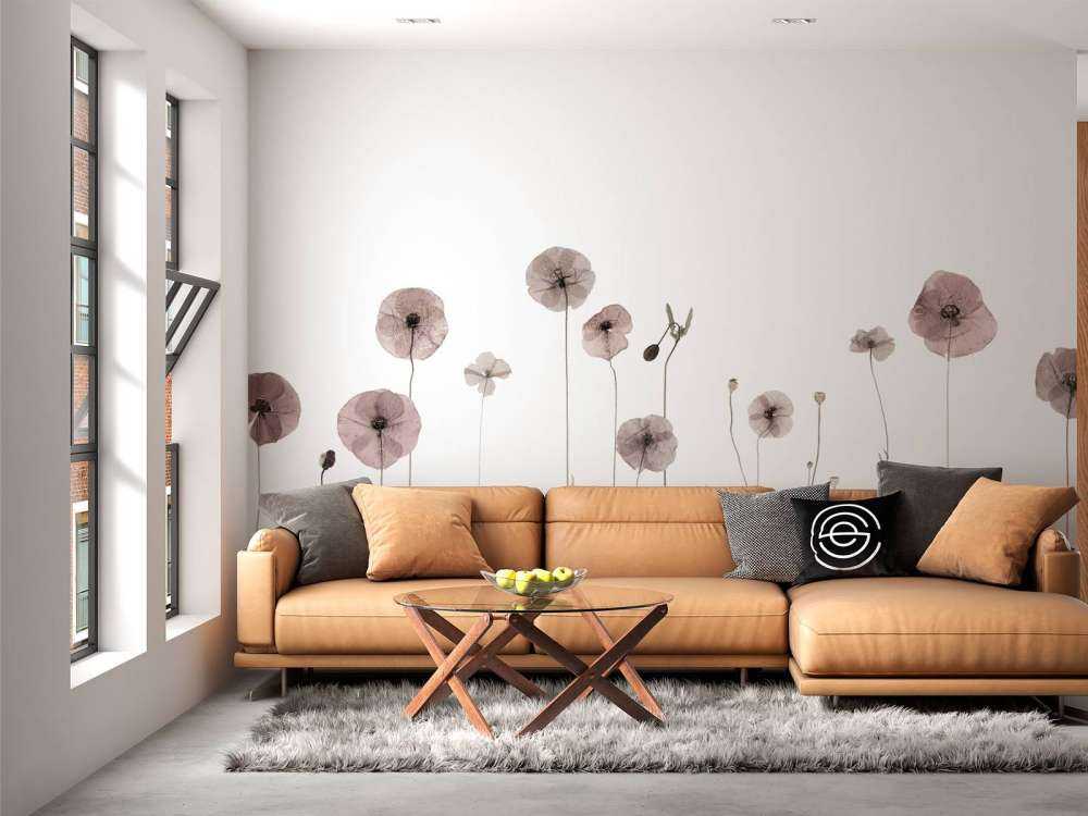 Mohnblumenfeld vintage