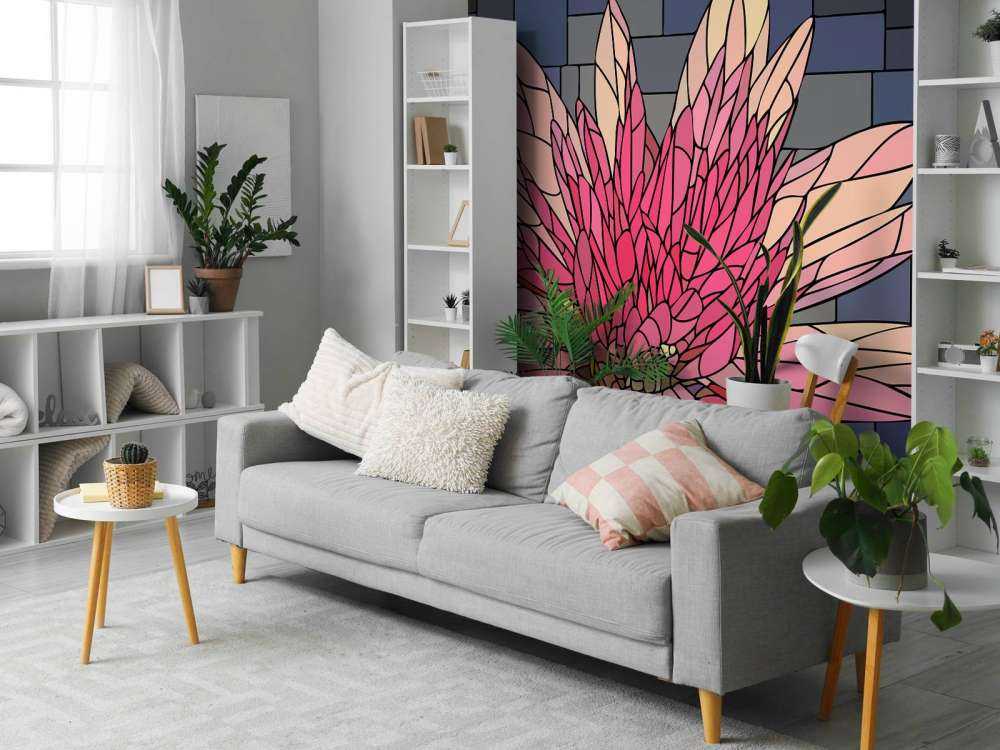 Rosa blühende Blume