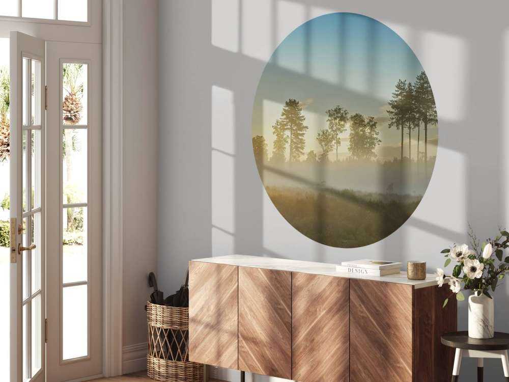 Neblige Moorlandschaft